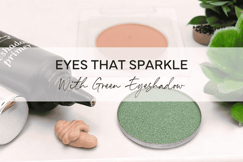 Hoe je een verbluffende ooglook maakt met glitter en groene oogschaduw