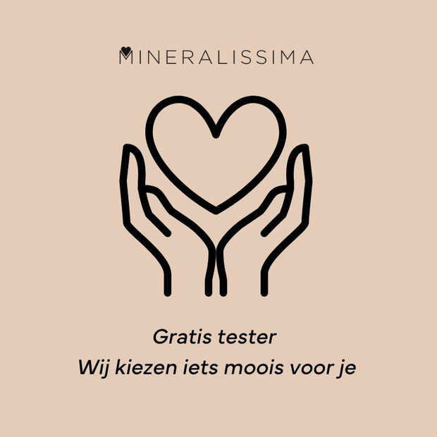1 Gratis tester per bestelling