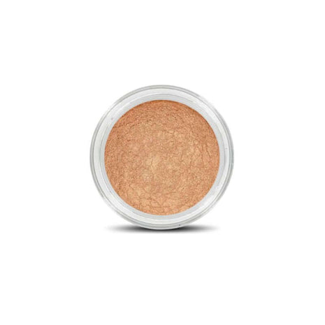 Bronzefarbener Mineral Lidschatten Beach mit Goldschimmer im Döschen