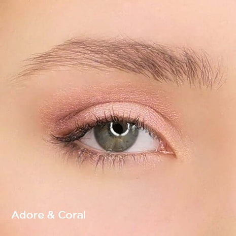 Augen-Make-up mit Adore und Coral