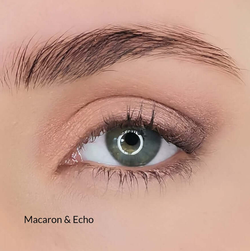 Augen-Make-up mit Macaron und Echo