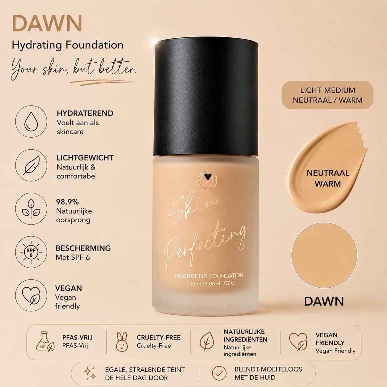 Skin Perfecting foundation Dawn - Mineralissima