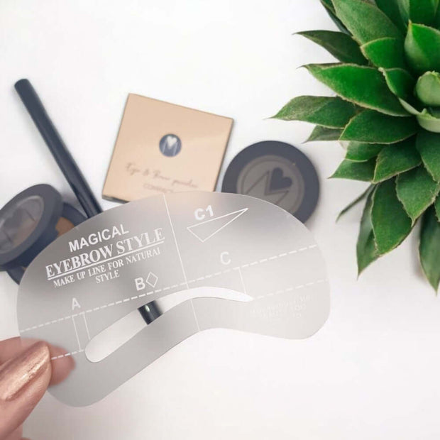 Wenkbrauw sjablonen, 4x Magical Eyebrow style - Mineralissima